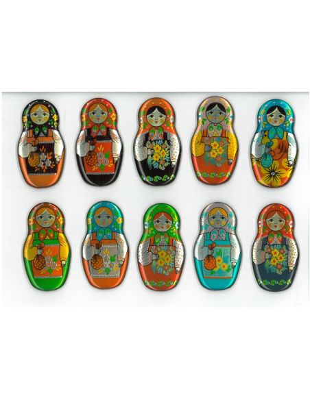 Магнит Матрешка виниловый