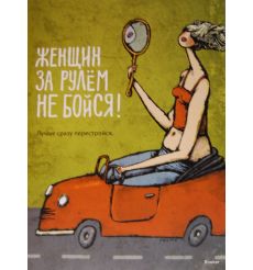 Женщин за рулем не бойся! Лучше сразу перестройся. 2009