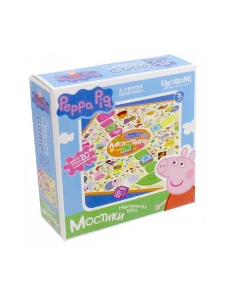 Peppa Pig. Настольная игра + пазл "Мостики"
