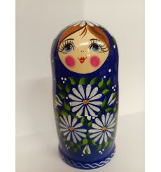 Матрешка "Ромашка синяя" 5 кукольная