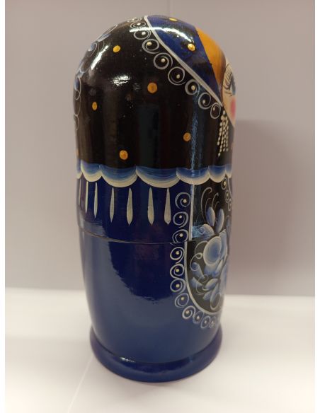 Матрешка "Ромашка красная" 5 кукольная