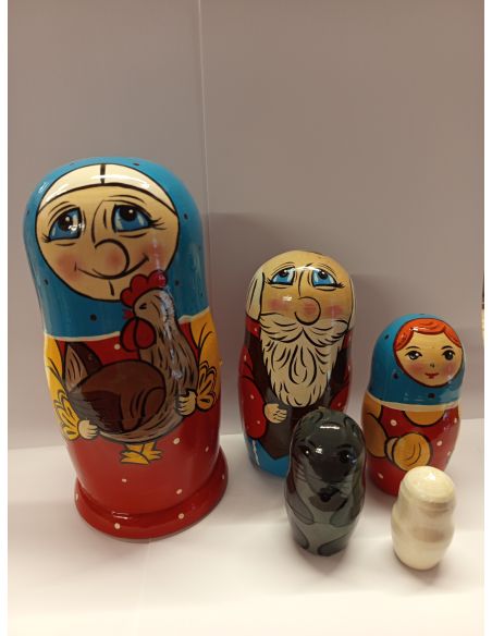 Матрешка "Сказки" 5 кукольная