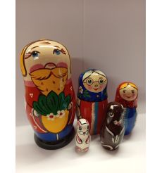Матрешка "Репка" 5 или 6 кукольная 2