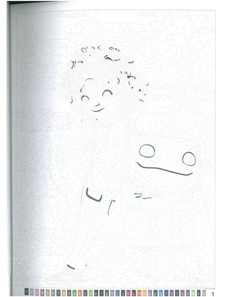 Раскраска по номерам в стиле дисней Favorite Cartoons tome 2