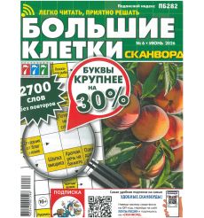 Сканворд. Большие клетки № 6 / 2026