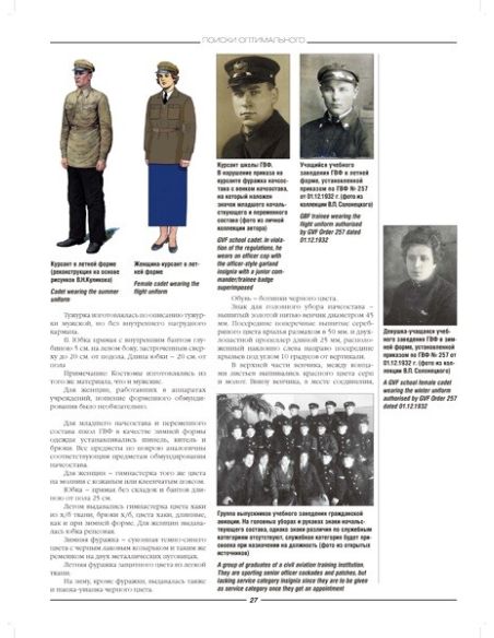 Униформа российского гражданского воздушного флота. 1929-2006